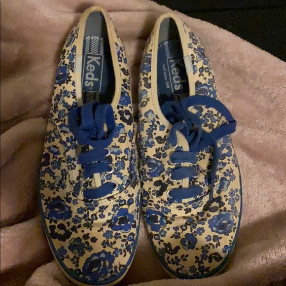 Blue floral keds - Picture 1 of 2